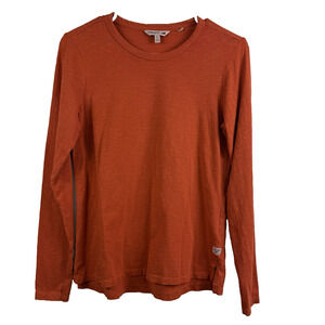 Toad And Co Orange Long Sleeved Layering T Shirt XS 100%Organic Cotton Outdoors